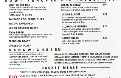 NEW MENUS LIVE NOW!!!